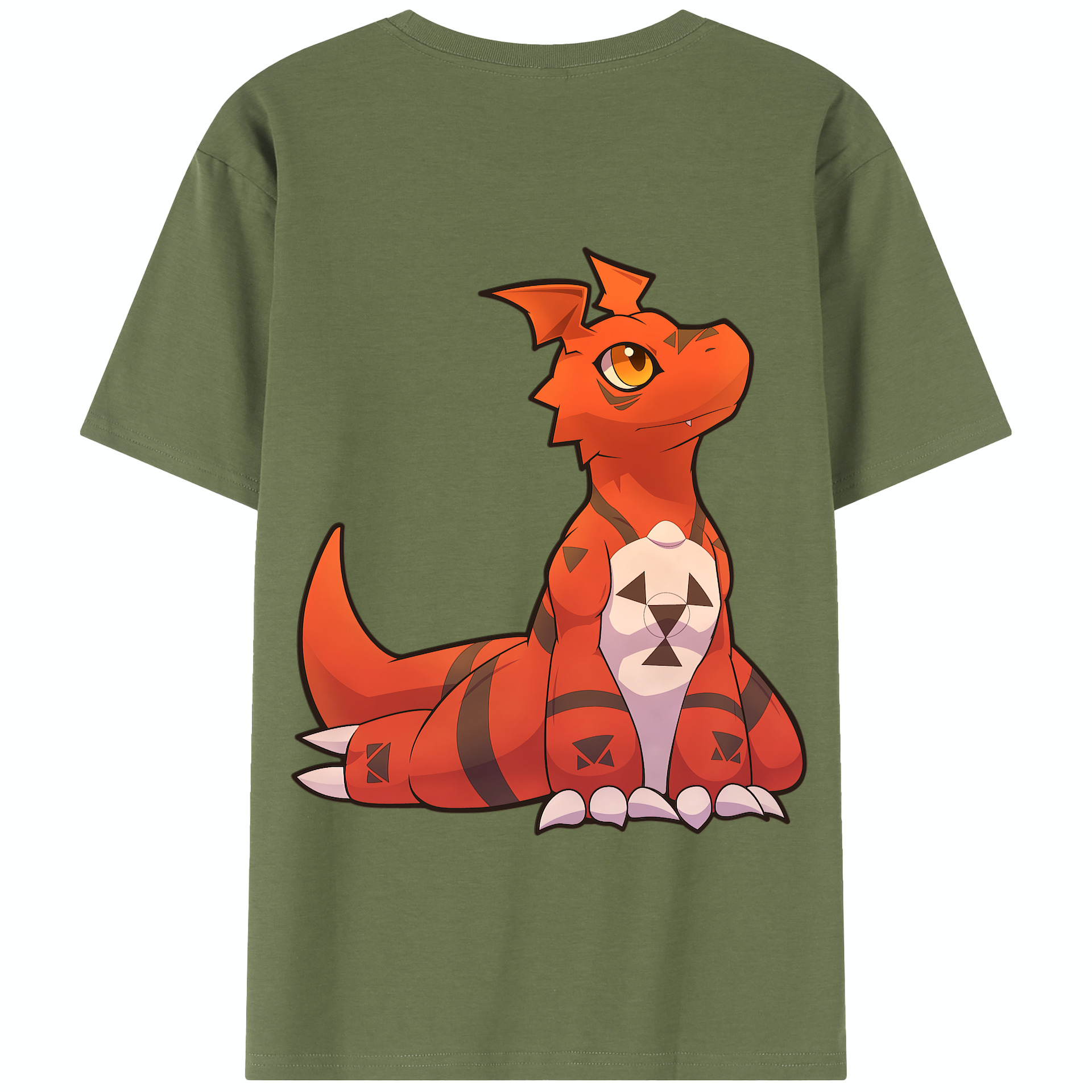 （画像用） Digimon デジタルモンスター/デジモン 綿100％半袖Tシャツ（背面プリント）